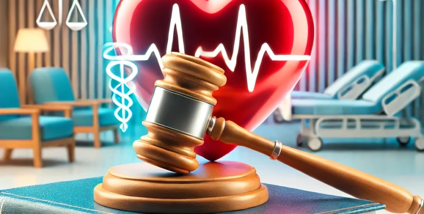 DALL·E 2025-01-21 11.21.56 - A 3D, polished, and professional cover image for an online course titled 'Law and Ethics in a Care Setting'. The design includes a realistic judge's g.png